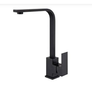 Torneira Gourmet Slim Quadrada Misturador Monocomando Preto Black