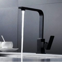Torneira Gourmet Slim Quadrada Misturador Monocomando Preto Black - 7