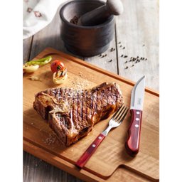 Jogo de Talheres para Churrasco Jumbo Tramontina Polywood 12 Peças:vermelho - 4