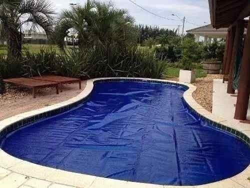 Capa Térmica para Piscina 6,0 x 2,0M 500 Micras com Ilhós - Azul - 2
