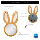 Ver imagem 3 de Espelho Decorativo Infantil 43x44cm Pinus Lebre