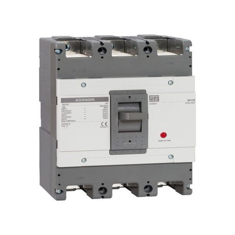 Disjuntor Caixa Moldada Tripolar 800a Agw800ndx8003 Weg