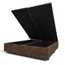 Ver imagem 6 de Base Box Baú King Bipartida Suede 1,93x2,03
