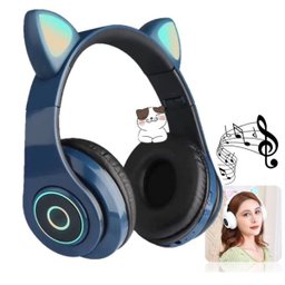 Fone de Ouvido Gatinho Bluetooth 5.0 Dobravel Azul Marinho - 2