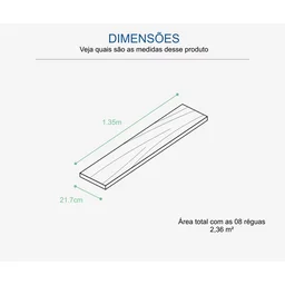 Piso Laminado Clicado Eucafloor Prime Click Fresno Decape New Caixa c/ 2,36m² - 4
