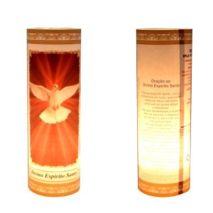 3 Velas Votivas 7 Dias Imagem Divino Espírito Santo Oração
