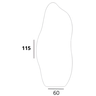 Espelho Grande Corpo Inteiro Lapidado Orgânico Decorativo 115x60cm Luxo com Led Fria 6500k - 3