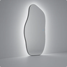 Espelho Grande Corpo Inteiro Lapidado Orgânico Decorativo 115x60cm Luxo com Led Fria 6500k - 2