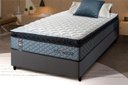 Ver imagem 1 de Conjunto Cama Box Espuma Chicago Cinza Solteiro 88x188x57