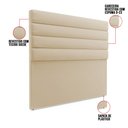 Ver imagem 6 de Cabeceira California para Cama Box Casal 140 Cm Suede Bege - D’Rossi
