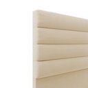 Ver imagem 5 de Cabeceira California para Cama Box Casal 140 Cm Suede Bege - D’Rossi
