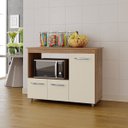 Ver imagem 6 de Balcão Multiuso para Cozinha Micro-Ondas 3 Portas Lina Savana/Off White