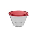 Ver imagem 1 de Pote 3,8 Litros com Tampa Vermelho Multiuso Cozinha Crippa