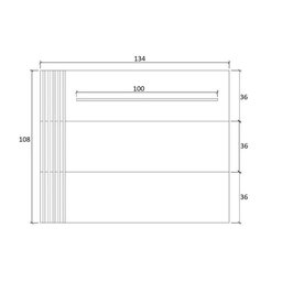 Painel para Tv Est100 Marrom/Preto - Estilare - 3