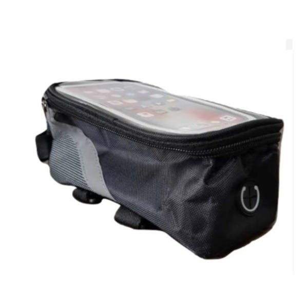 BOLSA CASE PORTA CELULAR PARA BIKE SUPORTE QUADRADO BICICLETA FONE TOUCH PORTA TRECO COM ZIPER - 5