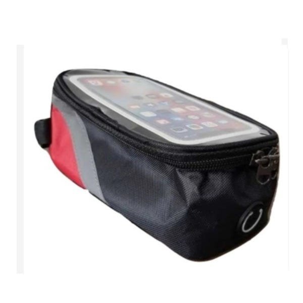 BOLSA CASE PORTA CELULAR PARA BIKE SUPORTE QUADRADO BICICLETA FONE TOUCH PORTA TRECO COM ZIPER - 6
