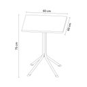 Ver imagem 2 de Mesa Apoio Quadrada 60cm Bossa Rivatti