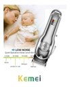Ver imagem 3 de Maquina Corta Cabelo Profissional Recarregável Display Lcd Kemei 1986 Prata Original Luuk Young