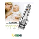 Ver imagem 3 de Maquina Corta Cabelo Profissional Recarregável Display Lcd Kemei 1986 Prata Original Luuk Young