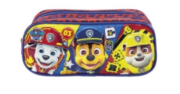 Kit Mochila + Estojo Infantil Patrulha Canina xeryus - Amarelo - 5
