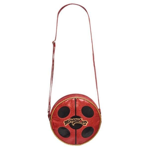Mala Viagem Ladybug Ganhe 2 Bolsas Lateral + Necessaire Miraculous - Vermelho - 5