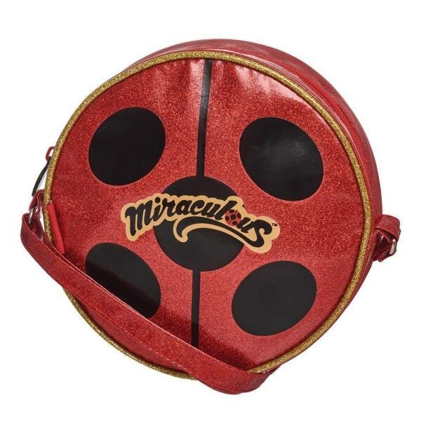 Mala Viagem Ladybug Ganhe 2 Bolsas Lateral + Necessaire Miraculous - Vermelho - 4