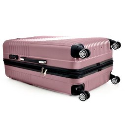 Kit Conjunto Mala Bordo e Grande 7003 Santino Viagem Expansor 360 Tsa - Rosa - 6