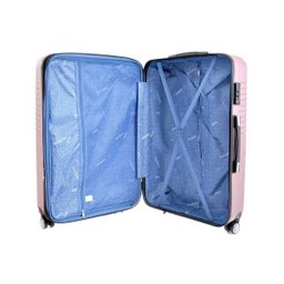 Kit Conjunto Mala Bordo e Grande 7003 Santino Viagem Expansor 360 Tsa - Rosa - 2