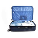 Ver imagem 2 de Kit Conjunto Mala Bordo e Grande 7003 Santino Viagem Expansor 360 Tsa - Azul