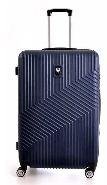 Kit Conjunto Mala Bordo e Grande 7003 Santino Viagem Expansor 360 Tsa - Azul - 10