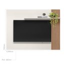 Ver imagem 5 de Painel Demadero para Tv de até 40 - Off White/natural