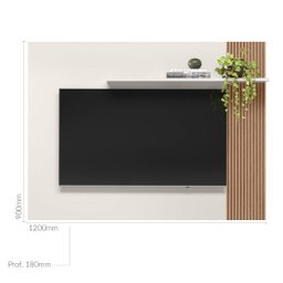Painel Demadero para Tv de até 40 - Off White/natural - 5