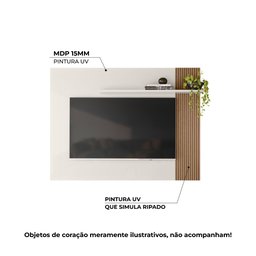 Painel Demadero para Tv de até 40 - Off White/natural - 2