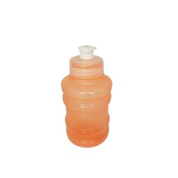 Kit 50 squeeze galão 300ml plástico laranja transparente - 4