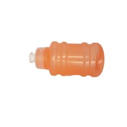 Kit 50 squeeze galão 300ml plástico laranja transparente - 3