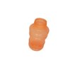 Kit 50 squeeze galão 300ml plástico laranja transparente - 2