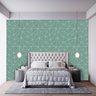 Papel de Parede Adesivo Verde-Água Geométrico Vinilico 6m - 8