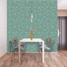 Papel de Parede Adesivo Verde-Água Geométrico Vinilico 6m - 10