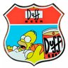 Quadro Placa Route em Madeira Decorativa - The Simpsons Duff Beer - 1