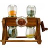 Porta Temperos Gourmet Giratório em Madeira Decor 6 Potes - 2