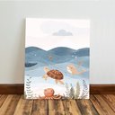 Ver imagem 6 de Kit 3 Quadro Decorativo Mar Infantil Quarto Criança Navio Qualidade Premium 40x28cm