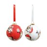 Jogo 6 Bolas Natalinas Mickey Pateta e Pluto 6cm Disney - 1