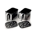 Ver imagem 4 de Fritadeira Air Fryer Dupla Ariete 9L 4625 Metal 1700W 110V - Cesto Duplo (4,5L X 2) e Painel Digital