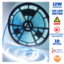 Ver imagem 1 de Fita 120 Led's 220v 10 Metros Ip44 3528 12w 6500k Liga Direto