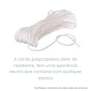 Ver imagem 6 de Varal de Roupa Parede + Corda Forte Aluminio Não Enferruja