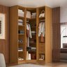 Guarda Roupa de Canto Obliquo 3 Portas Mdf Altezza Trend Belmax:freijó/titânio - 3