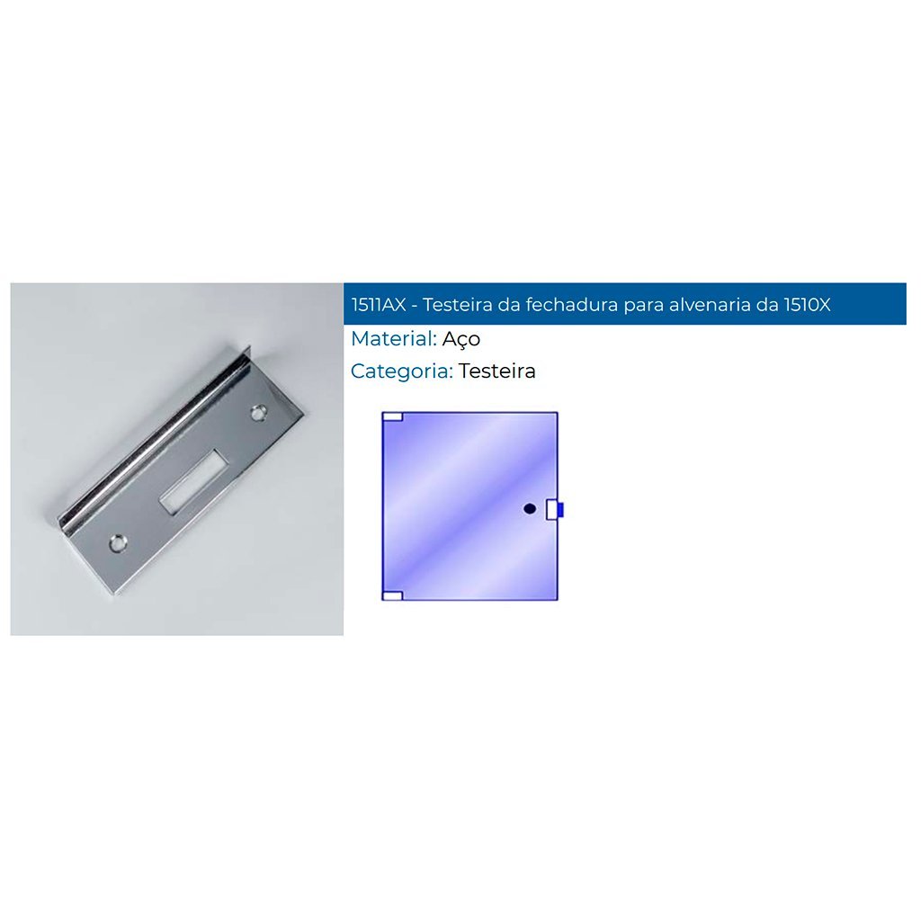 Kit Fechadura Aluminio P/ Trancas Janelas 2 Folhas Vidro Temperado Blindex Acabamento Cromado Refere - 4