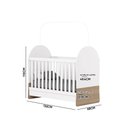 Ver imagem 5 de Berço Americano Quarto Infantil Mini Cama 3 em 1 Rainbow Branco/Jequitibá H02 - D'Rossi