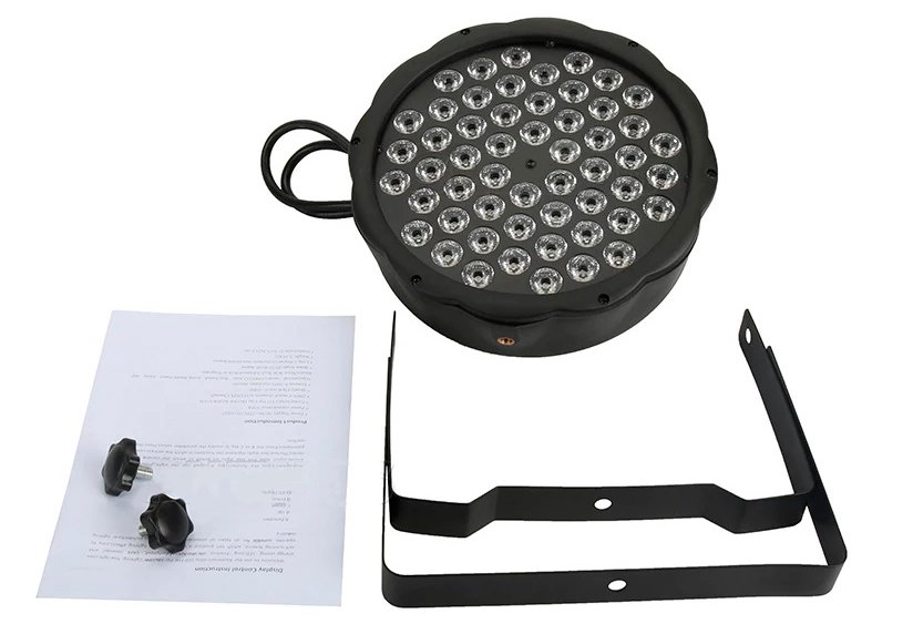 Canhão Refletor 54 Leds RGBWA Dmx Jogo de Luz Iluminação Dj Bivolt 50/60Hz - 8