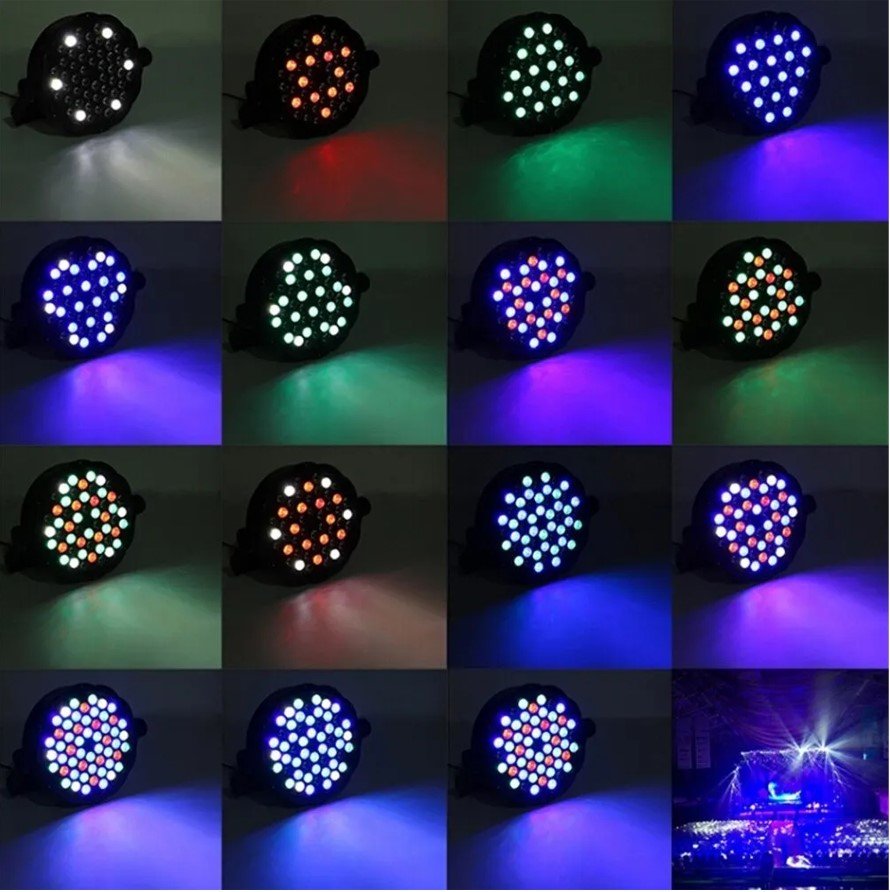 Canhão Refletor 54 Leds RGBWA Dmx Jogo de Luz Iluminação Dj Bivolt 50/60Hz - 3